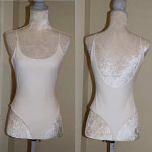 Privacy Please White Thong Bodysuit